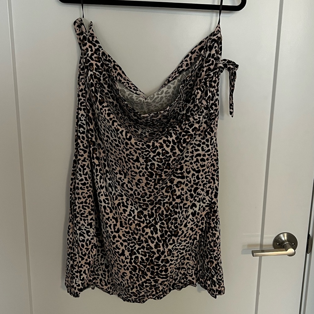 Maurice’s cheetah print wrap skirt